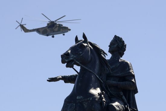 Final rehearsal of Victory Day Parade in St. Petersburg