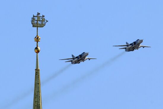 Final rehearsal of Victory Day Parade in St. Petersburg