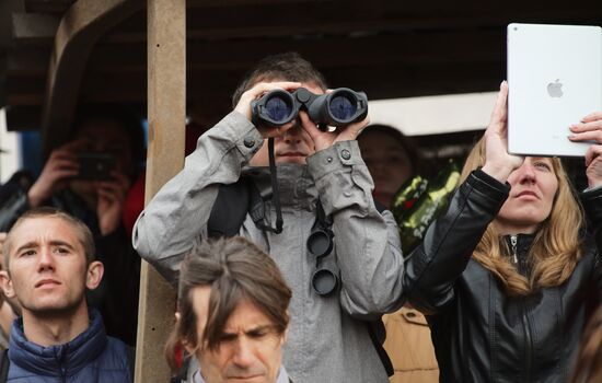 Final rehearsal of Victory Day Parade on Red Square