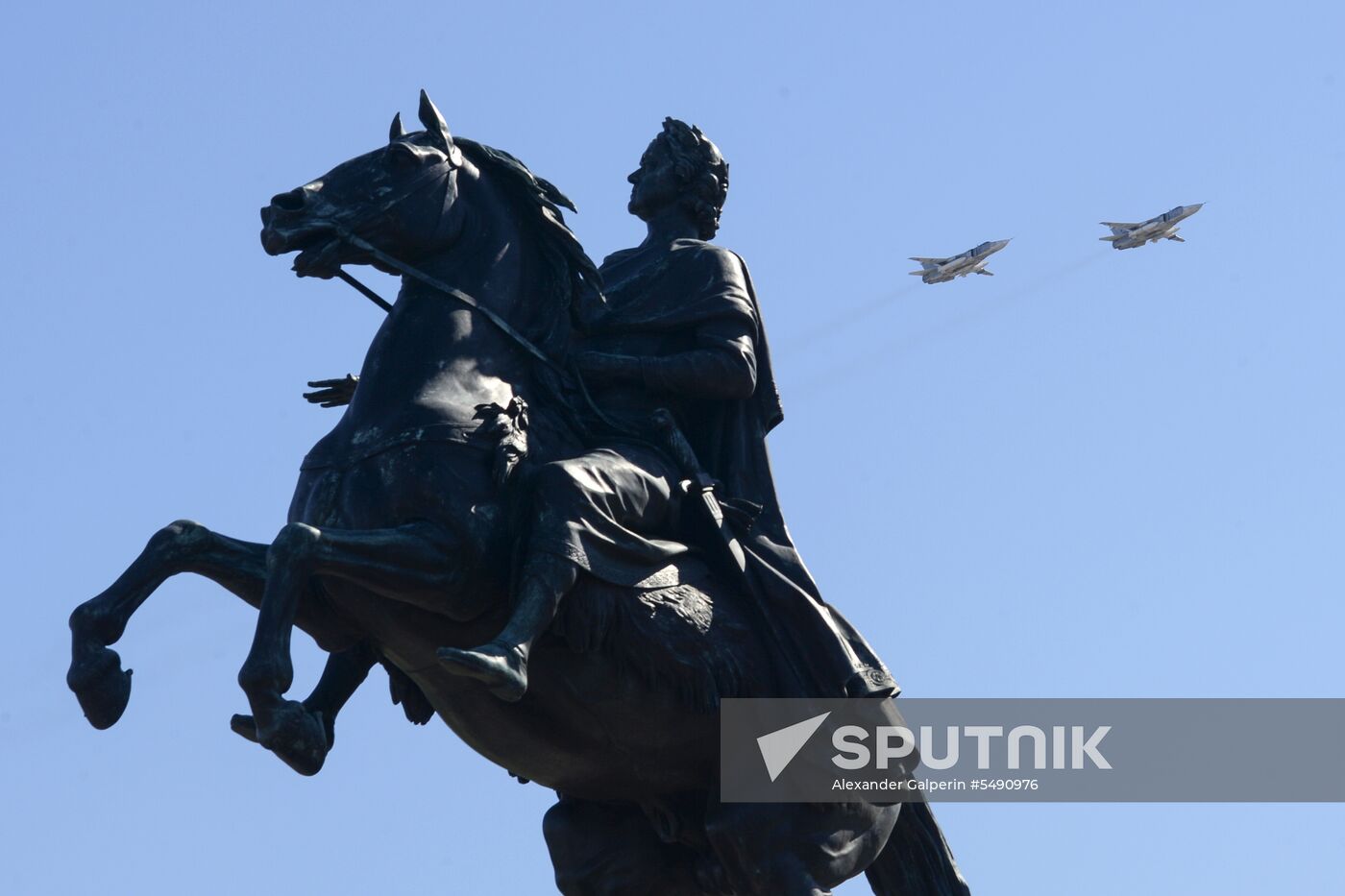 Final rehearsal of Victory Day Parade in St. Petersburg