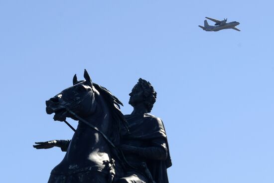Final rehearsal of Victory Day Parade in St. Petersburg