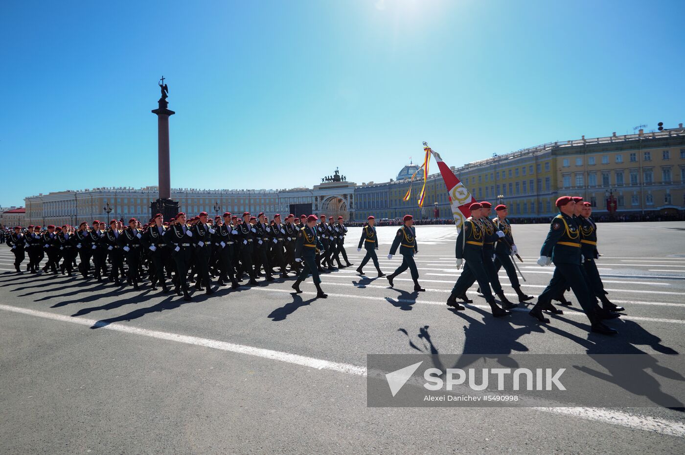 Final rehearsal of Victory Day Parade in St. Petersburg