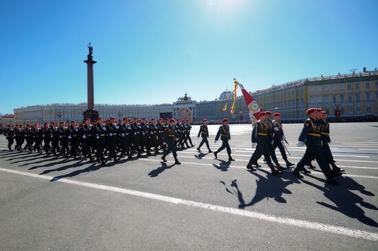 Final rehearsal of Victory Day Parade in St. Petersburg