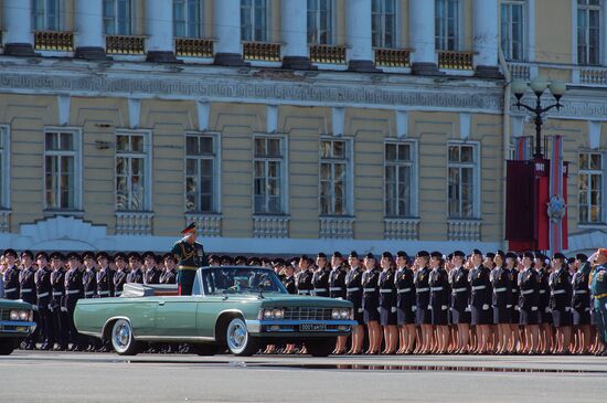 Final rehearsal of Victory Day Parade in St. Petersburg