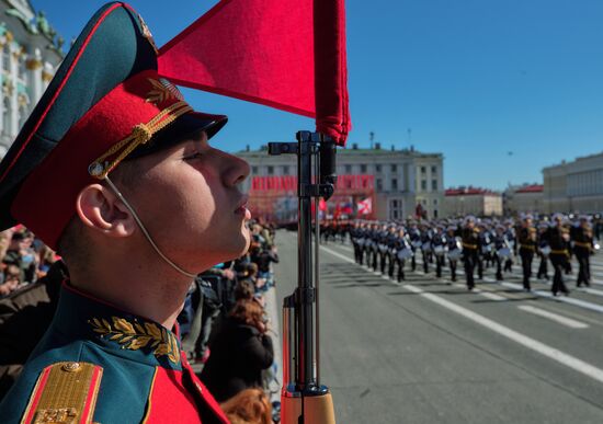 Final rehearsal of Victory Day Parade in St. Petersburg