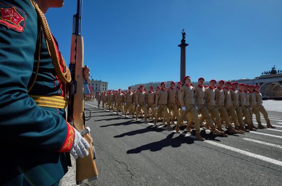 Final rehearsal of Victory Day Parade in St. Petersburg