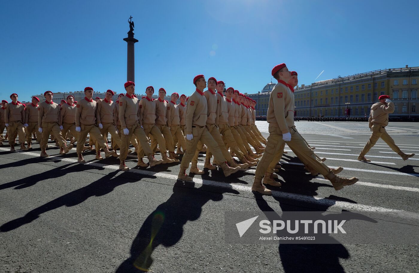 Final rehearsal of Victory Day Parade in St. Petersburg