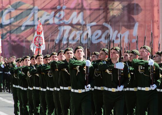Final rehearsal of Victory Day Parade in St. Petersburg