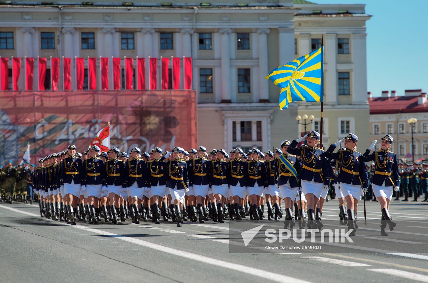 Final rehearsal of Victory Day Parade in St. Petersburg