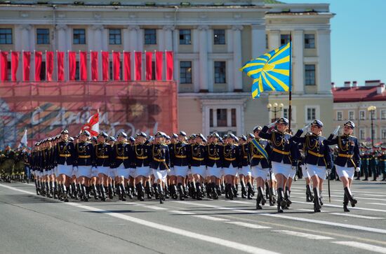 Final rehearsal of Victory Day Parade in St. Petersburg
