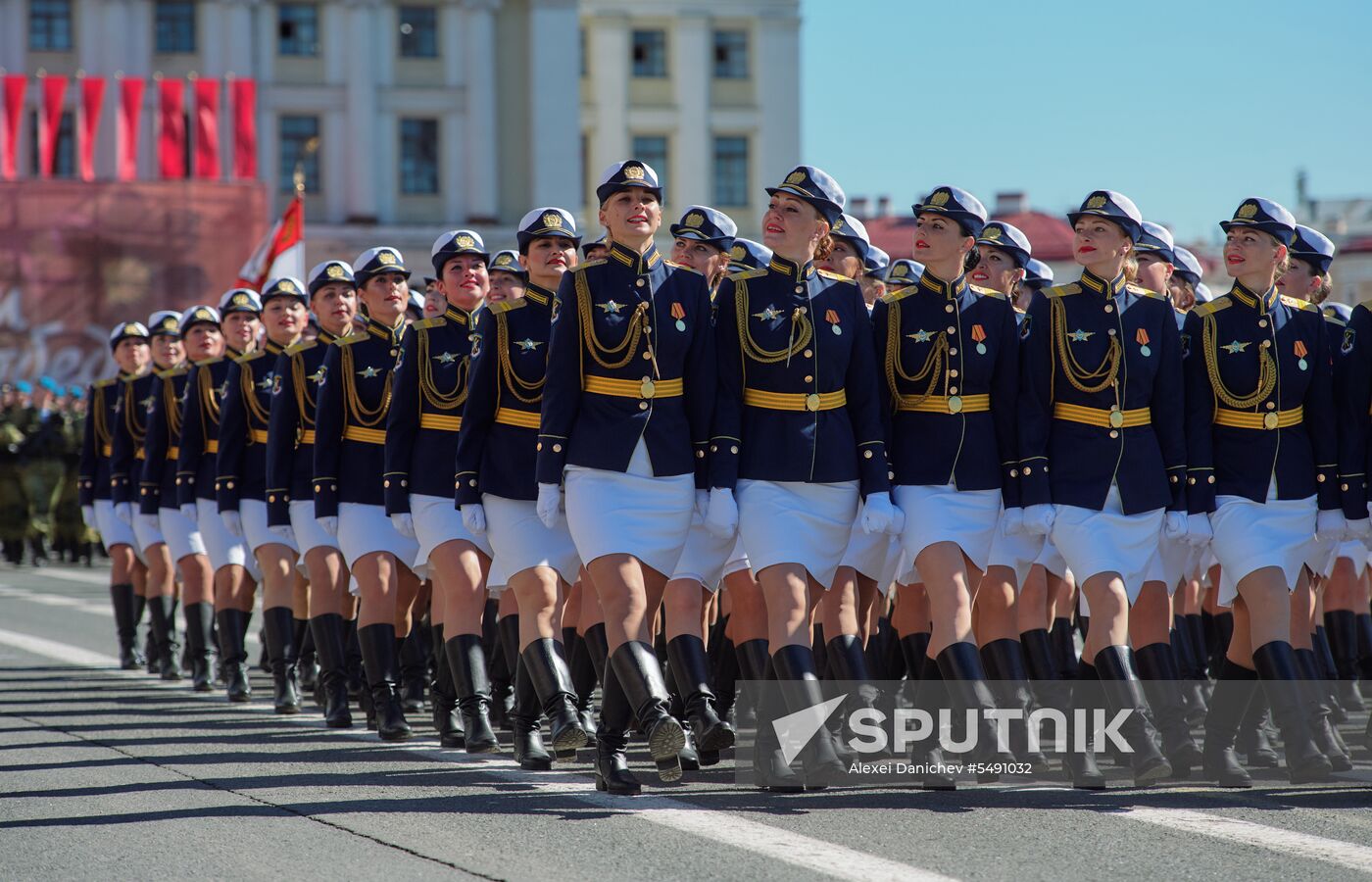 Final rehearsal of Victory Day Parade in St. Petersburg