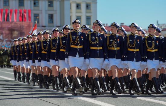 Final rehearsal of Victory Day Parade in St. Petersburg