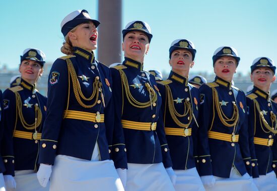 Final rehearsal of Victory Day Parade in St. Petersburg