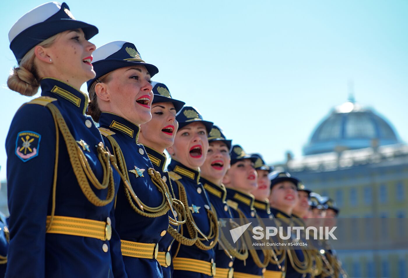 Final rehearsal of Victory Day Parade in St. Petersburg
