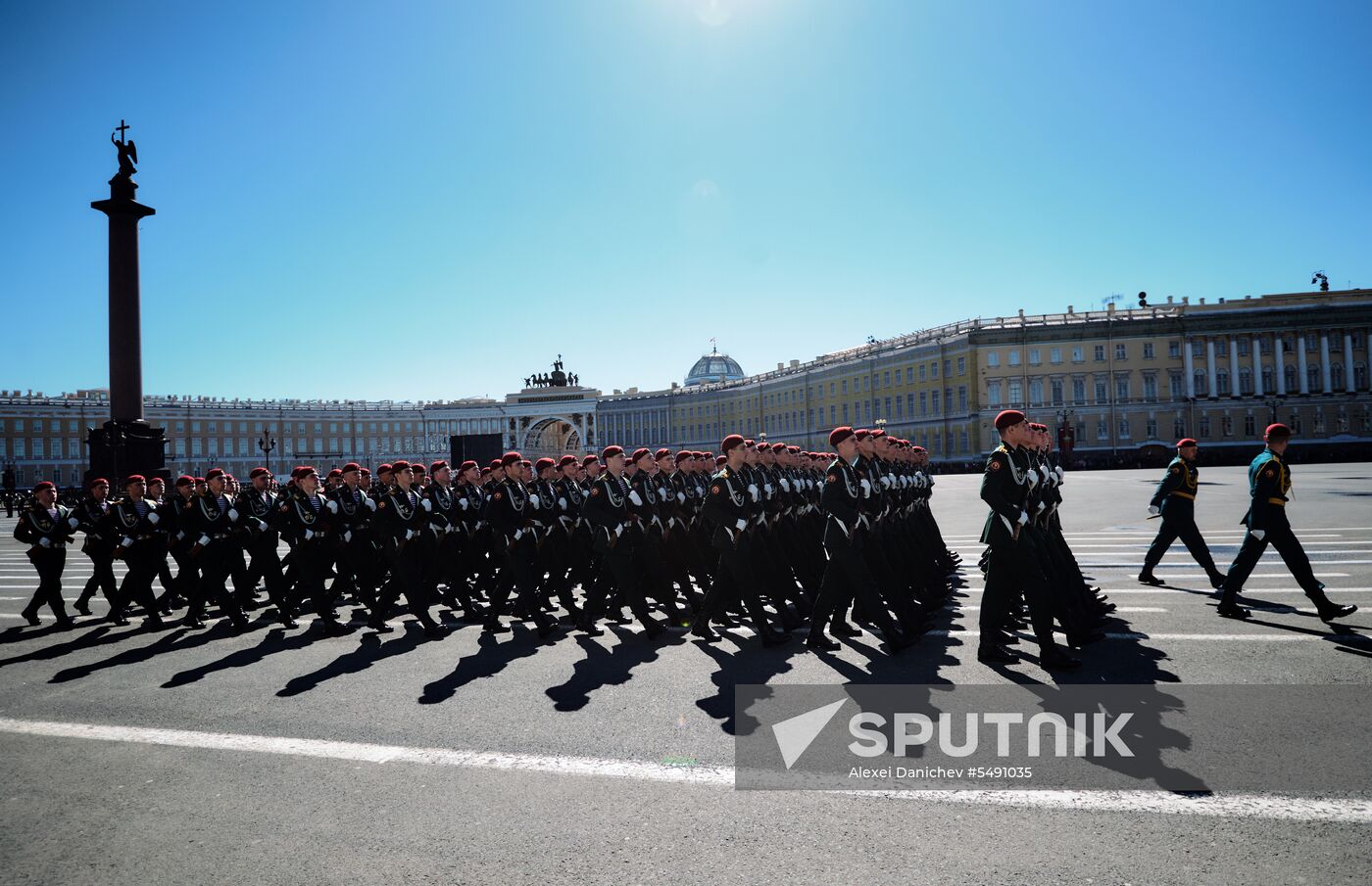 Final rehearsal of Victory Day Parade in St. Petersburg