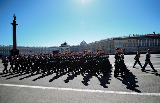 Final rehearsal of Victory Day Parade in St. Petersburg