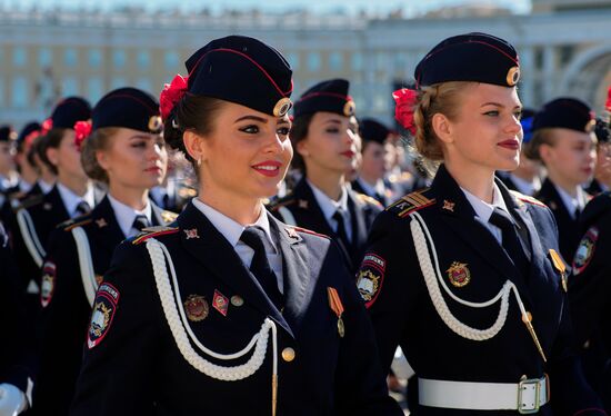 Final rehearsal of Victory Day Parade in St. Petersburg