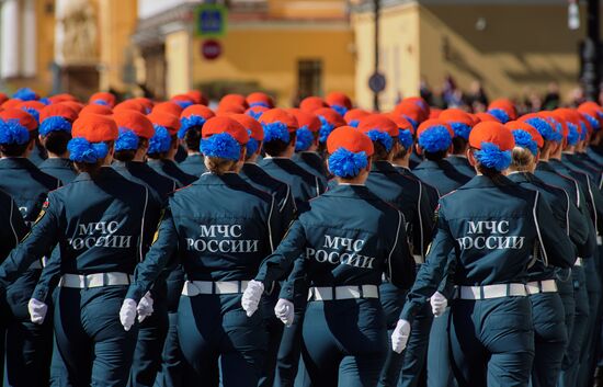 Final rehearsal of Victory Day Parade in St. Petersburg
