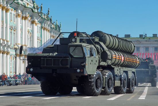 Final rehearsal of Victory Day Parade in St. Petersburg