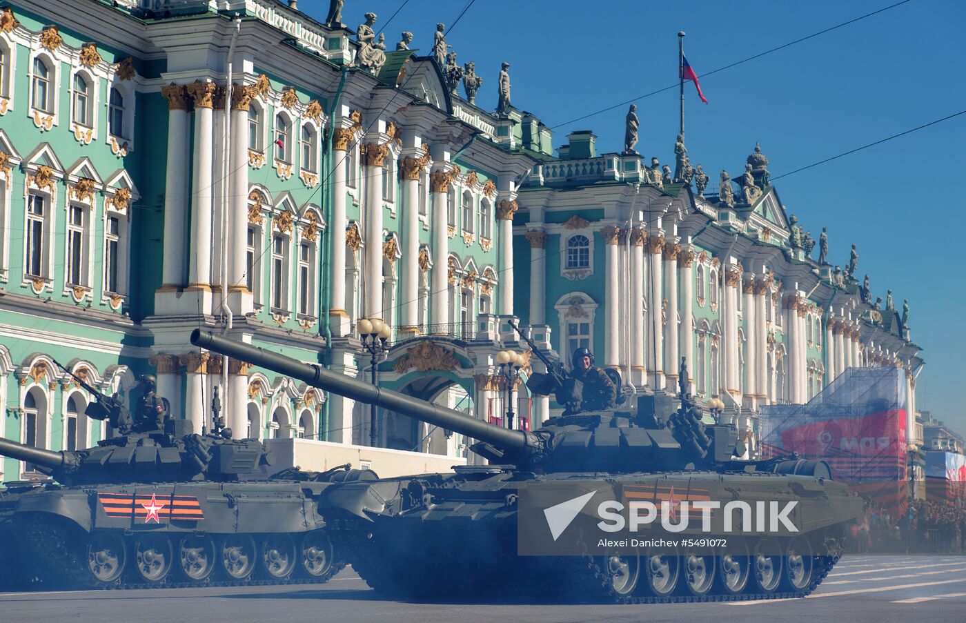 Final rehearsal of Victory Day Parade in St. Petersburg