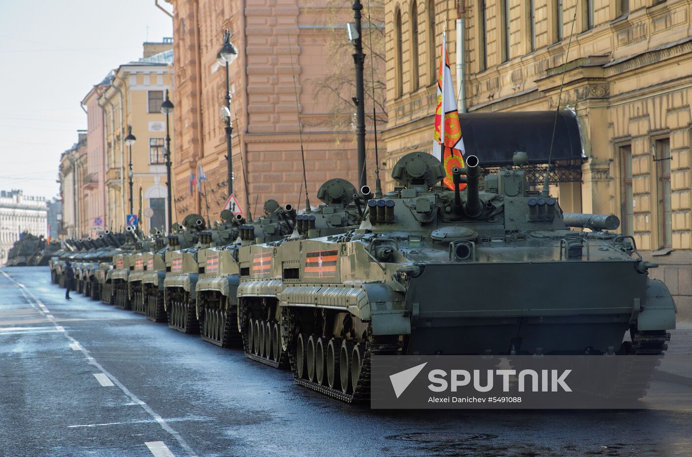 Final rehearsal of Victory Day Parade in St. Petersburg