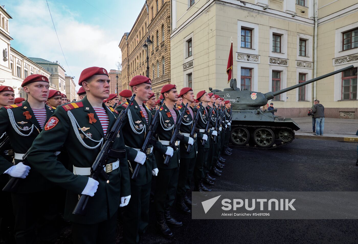 Final rehearsal of Victory Day Parade in St. Petersburg