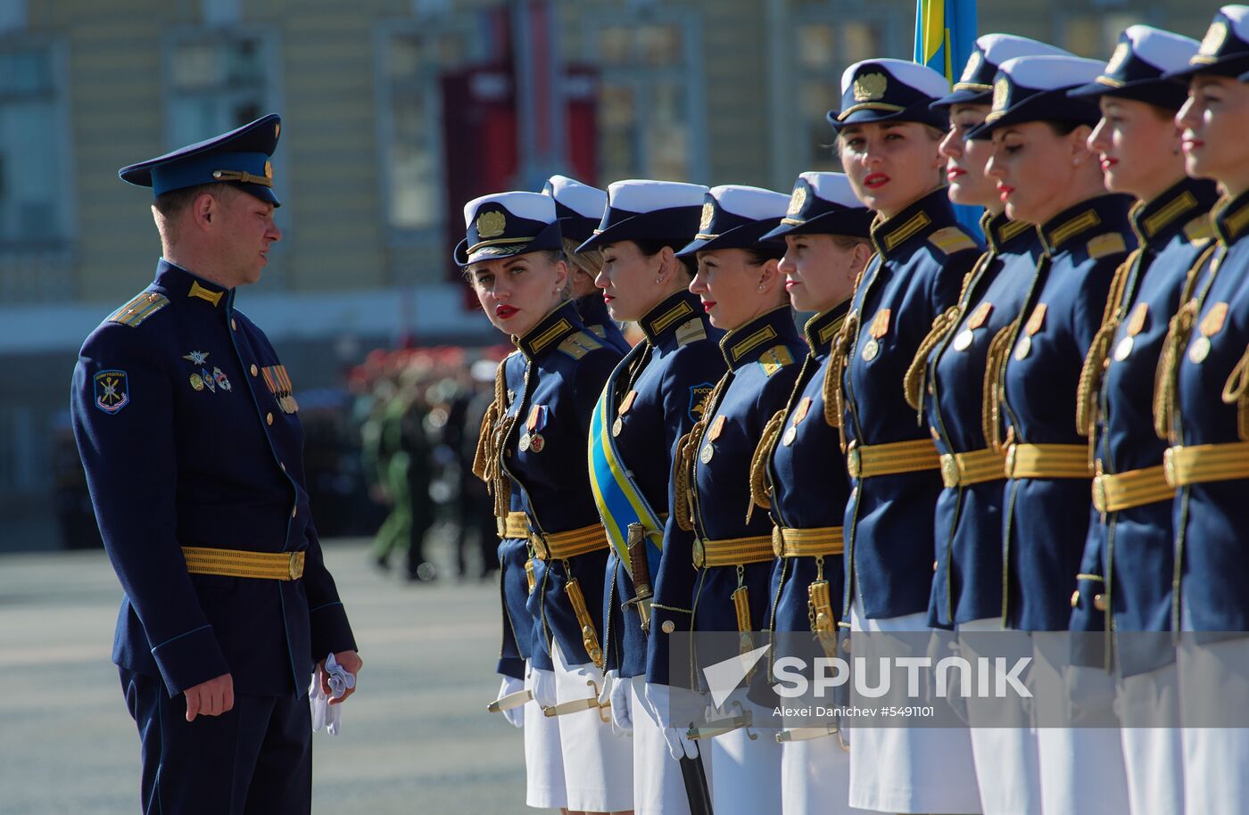 Final rehearsal of Victory Day Parade in St. Petersburg