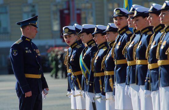 Final rehearsal of Victory Day Parade in St. Petersburg