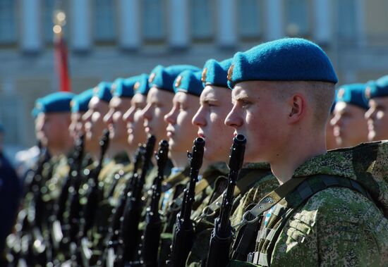 Final rehearsal of Victory Day Parade in St. Petersburg