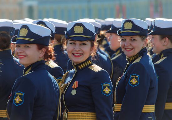 Final rehearsal of Victory Day Parade in St. Petersburg