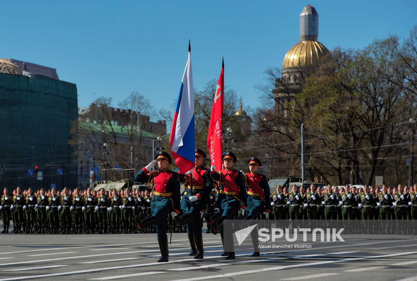 Final rehearsal of Victory Day Parade in St. Petersburg