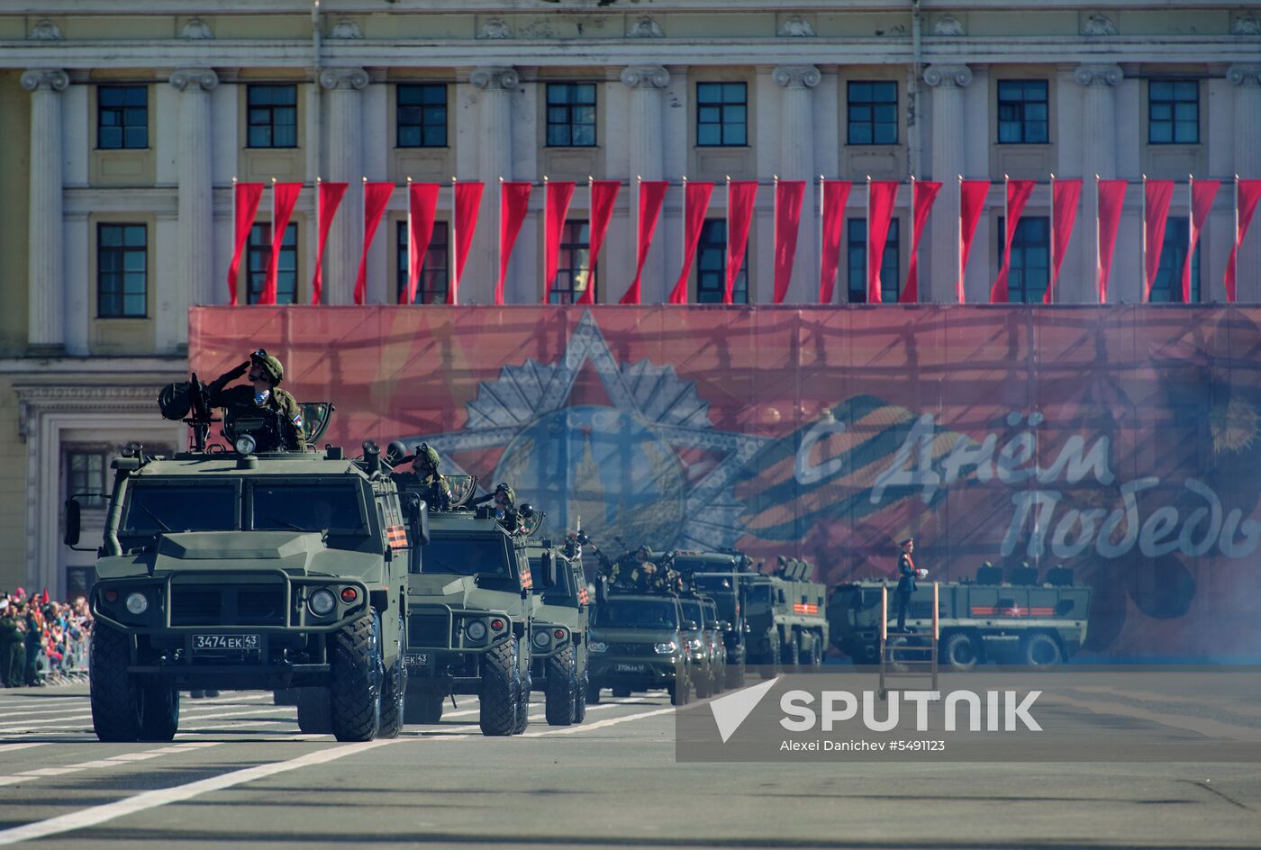 Final rehearsal of Victory Day Parade in St. Petersburg