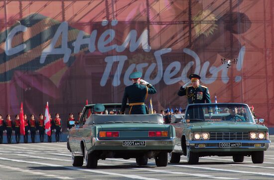 Final rehearsal of Victory Day Parade in St. Petersburg