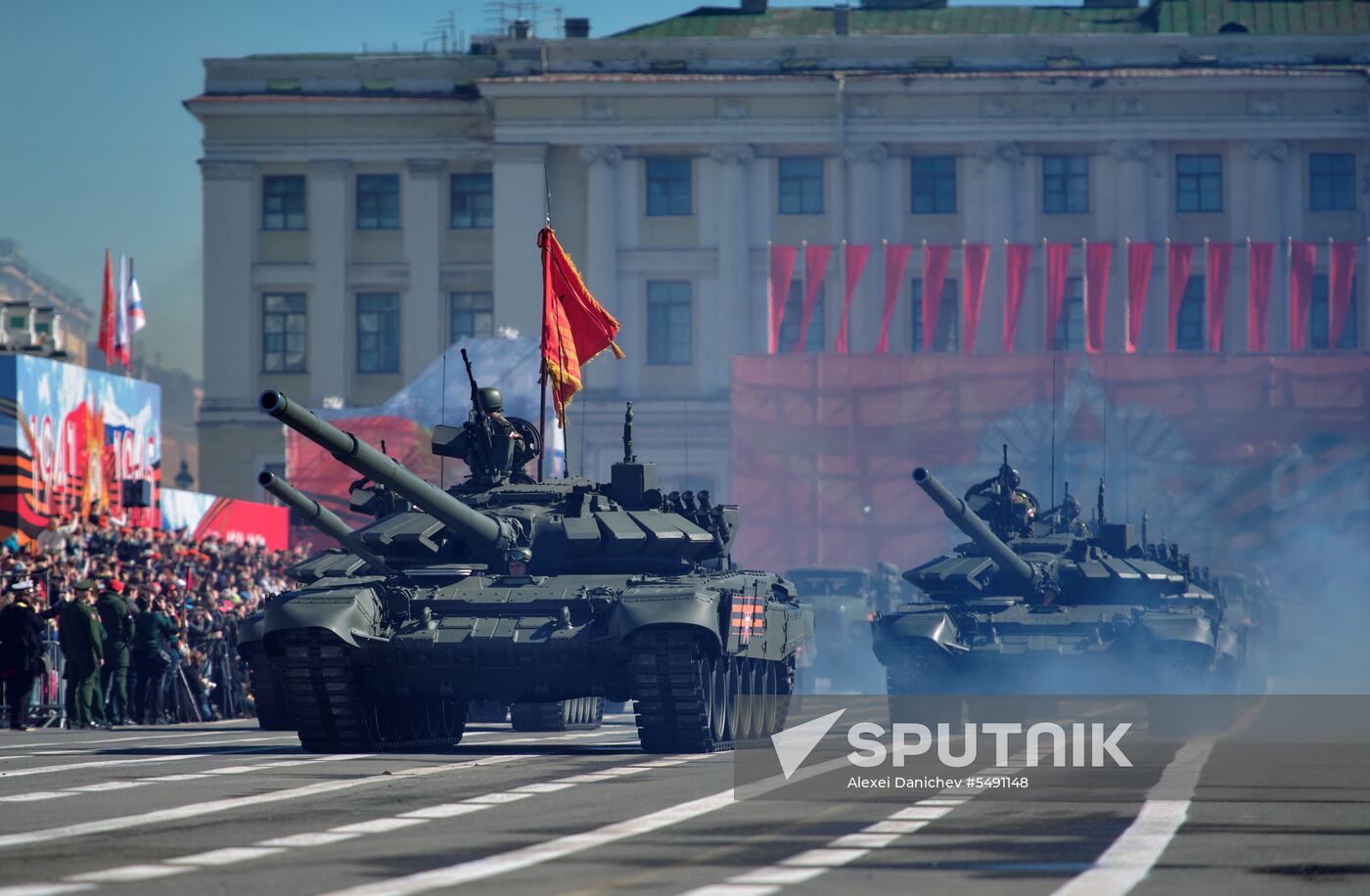 Final rehearsal of Victory Day Parade in St. Petersburg