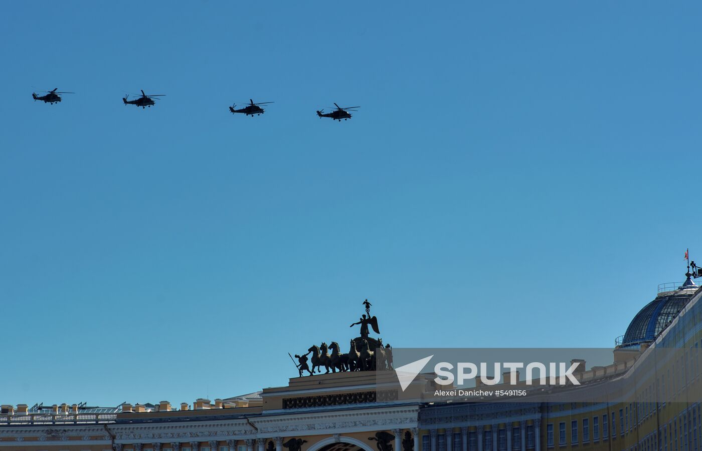 Final rehearsal of Victory Day Parade in St. Petersburg