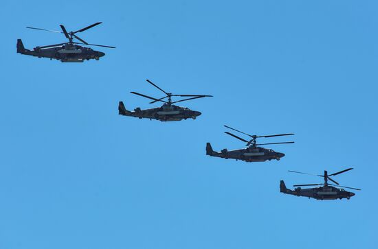 Final rehearsal of Victory Day Parade in St. Petersburg