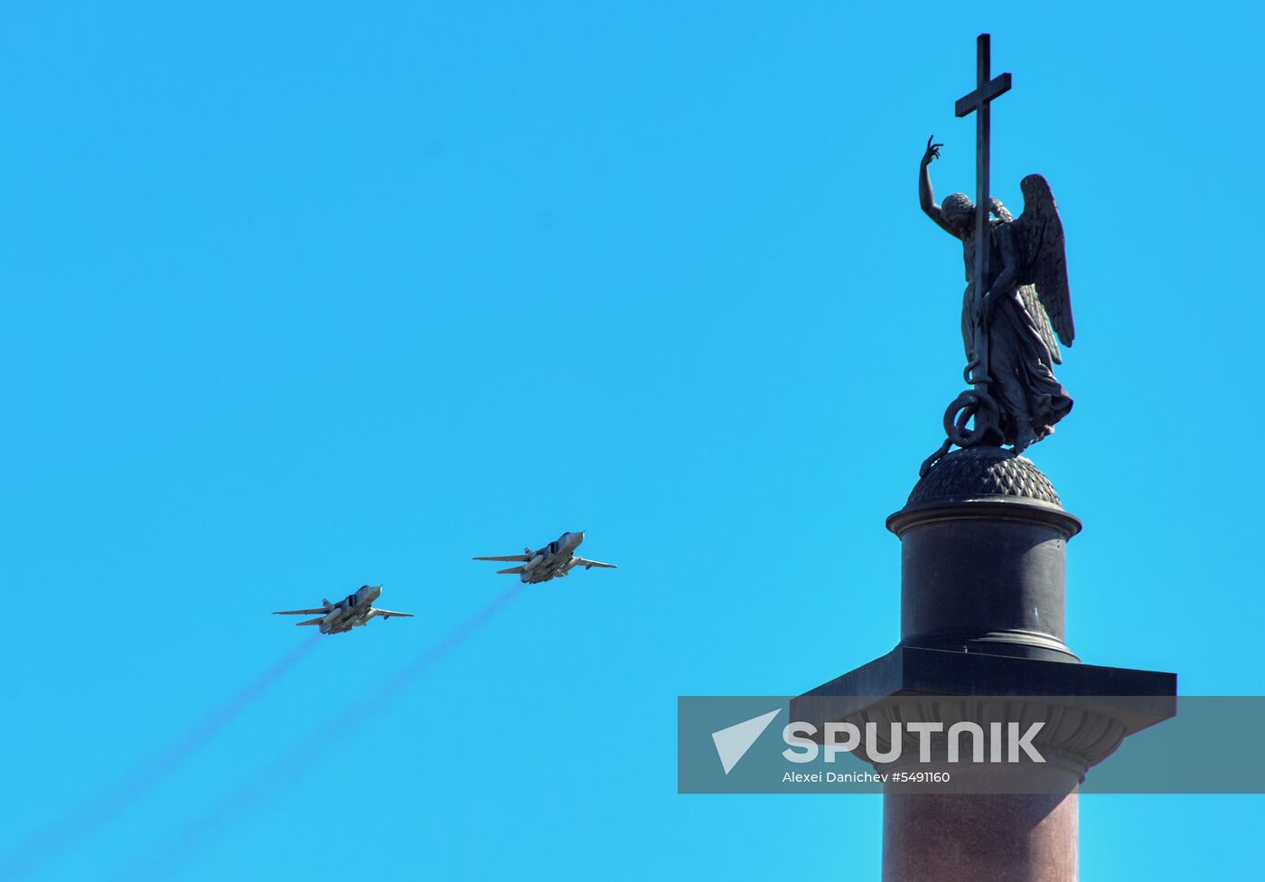Final rehearsal of Victory Day Parade in St. Petersburg