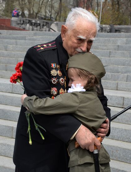 Memory Vigil patriotic event in Vladivostok