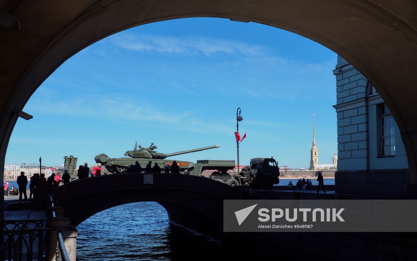 Final rehearsal of Victory Day Parade in St. Petersburg