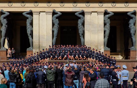 Final rehearsal of Victory Day Parade in St. Petersburg
