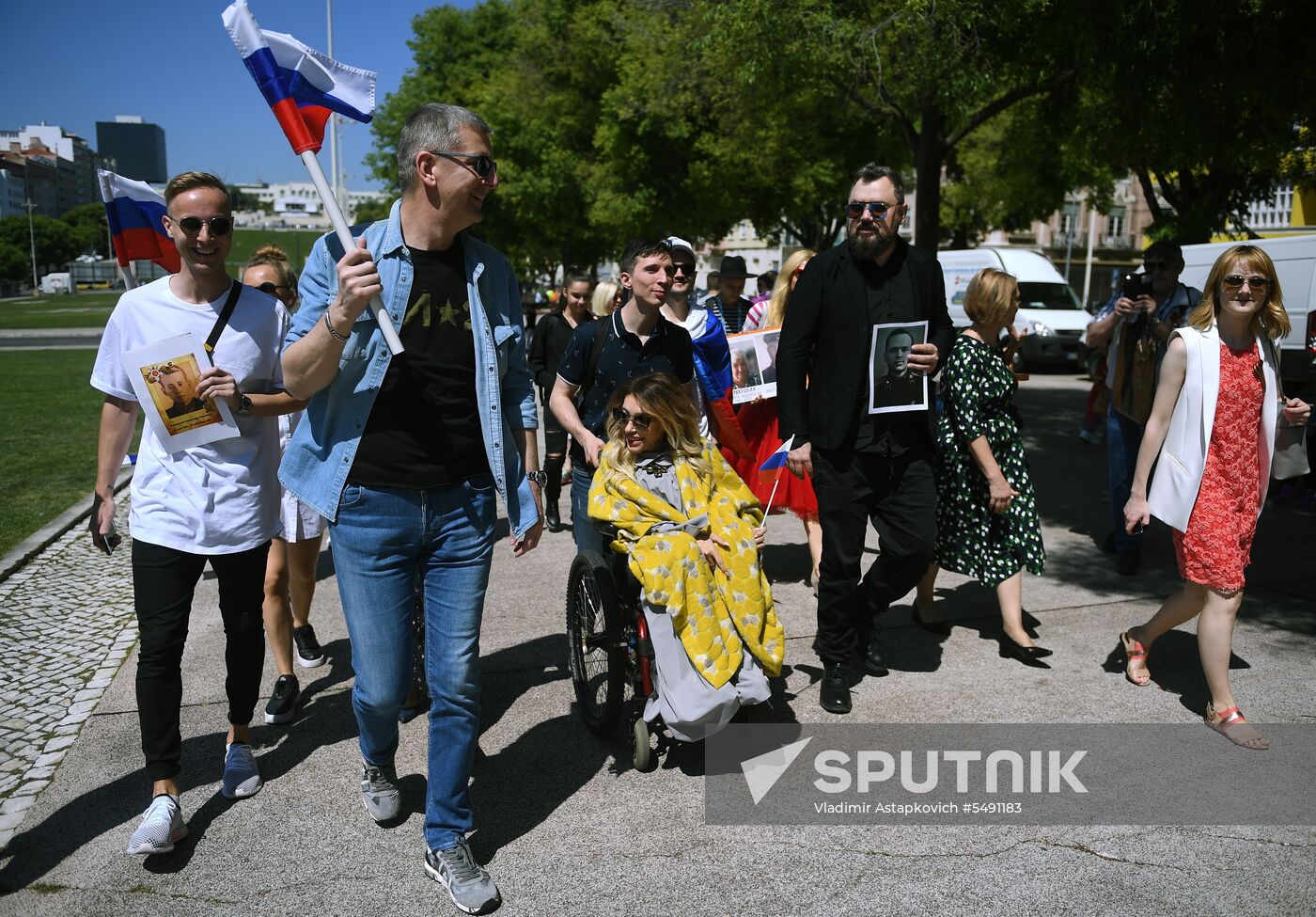 Immortal Regiment event in Lisbon