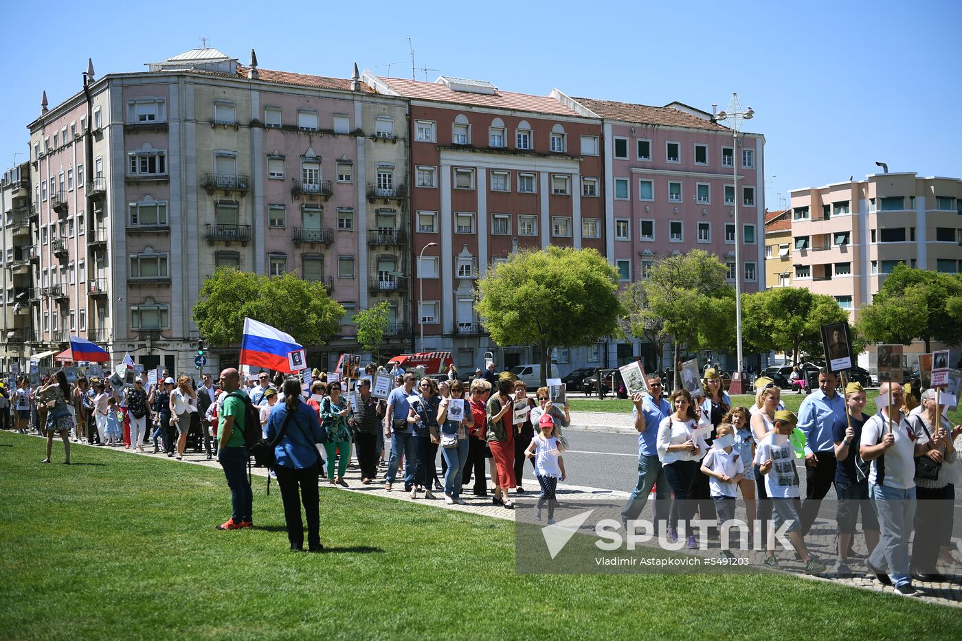Immortal Regiment event in Lisbon