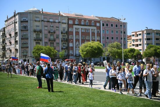 Immortal Regiment event in Lisbon