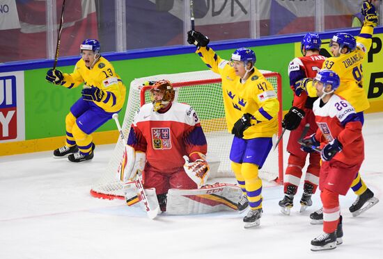 Ice hockey. 2018 IIHF World Championship. Sweden vs. Czech Republic