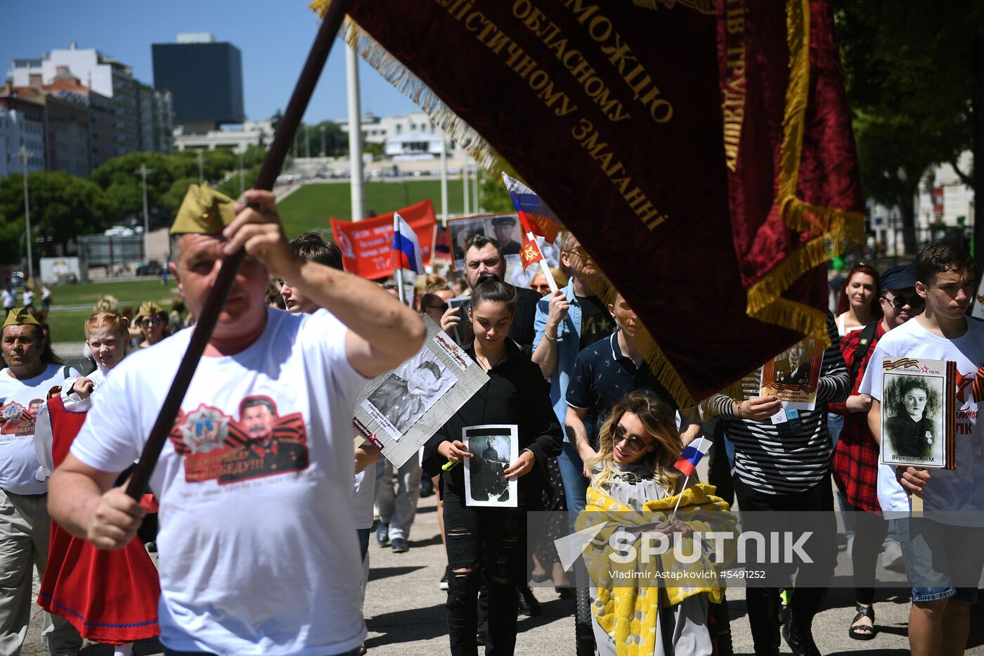 Immortal Regiment event in Lisbon