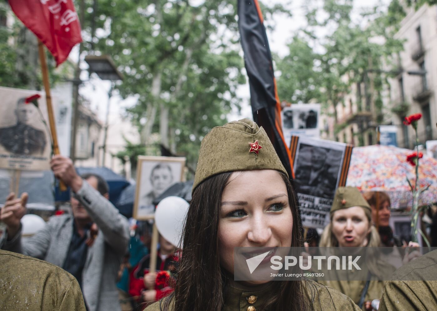 Immortal Regiment event in Barcelona