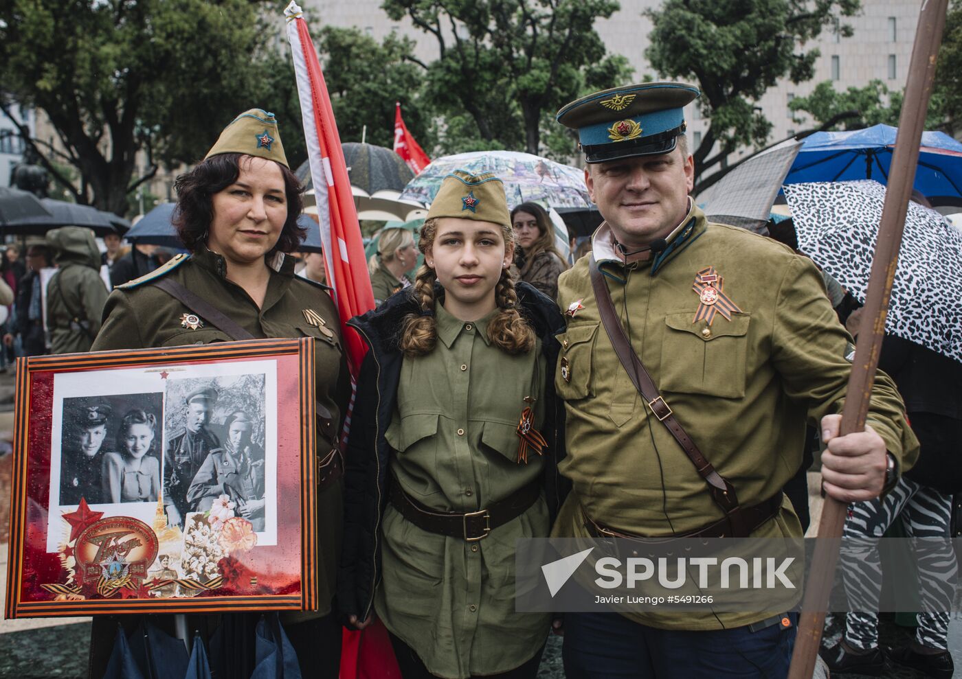Immortal Regiment event in Barcelona