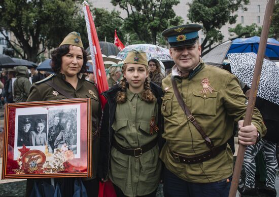 Immortal Regiment event in Barcelona