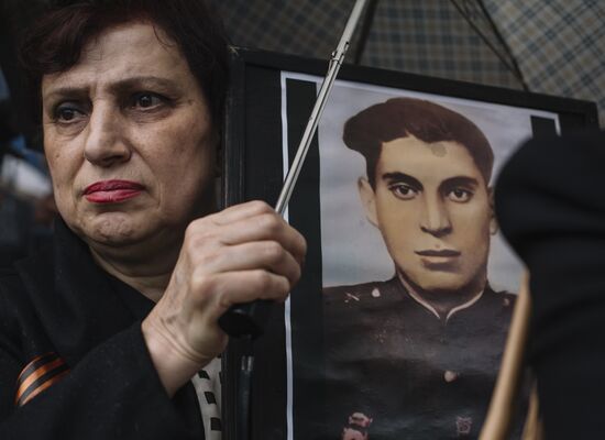 Immortal Regiment event in Barcelona