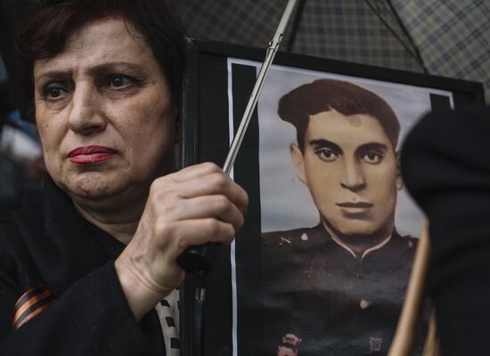 Immortal Regiment event in Barcelona